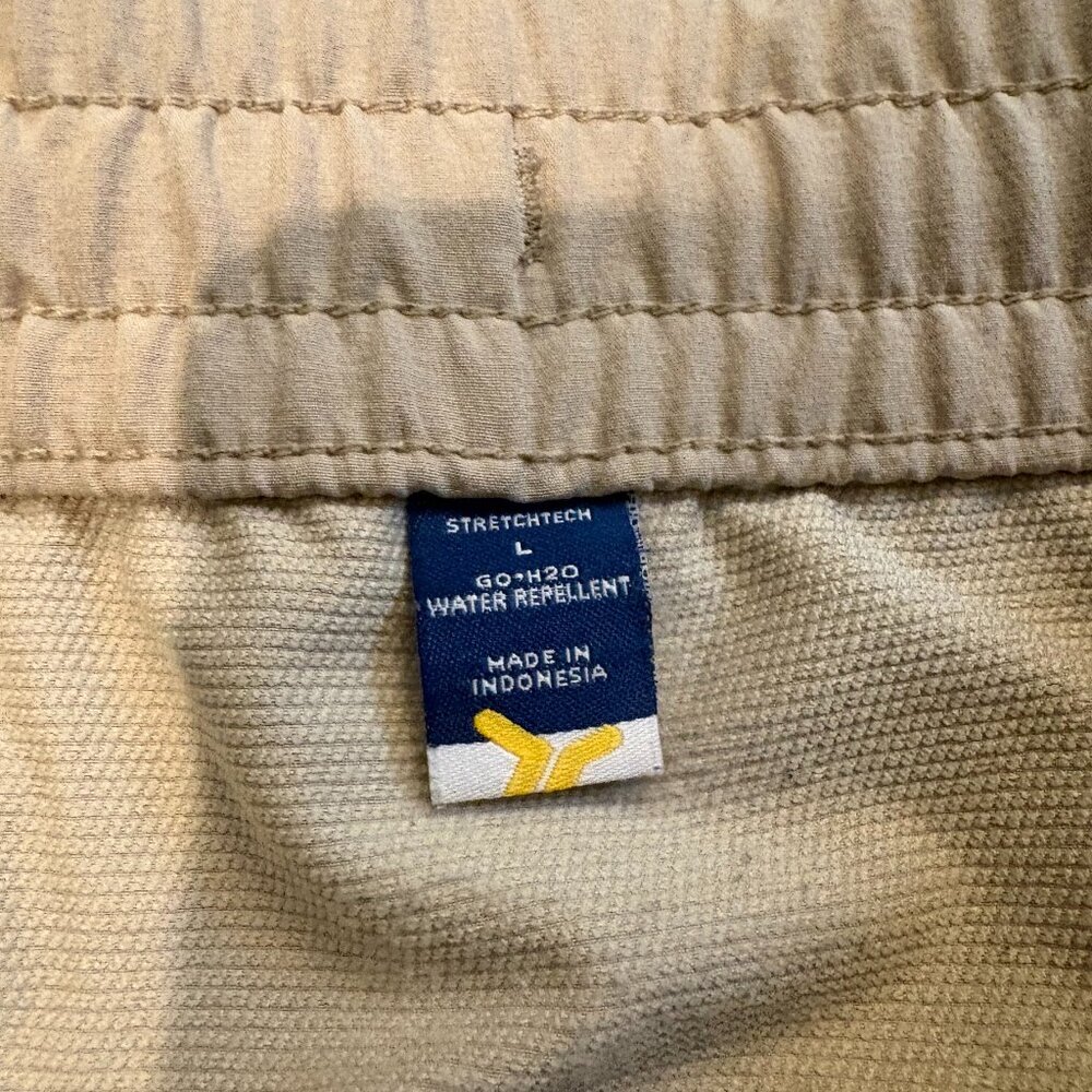 Old Navy StretchTech Go-H2O Water-Repellent Drawstring Joggers Khaki Size Large - Picture 3 of 7